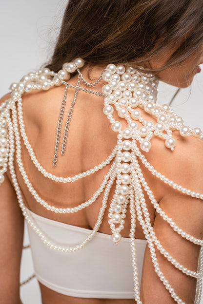 Zafira Pearl Body Necklace
